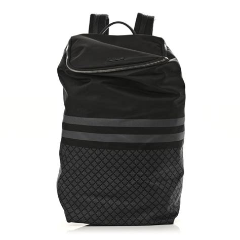 GUCCI Nylon Diamante Backpack Black 1063410 